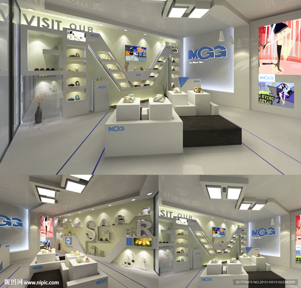 专卖店展厅设计效果图图片