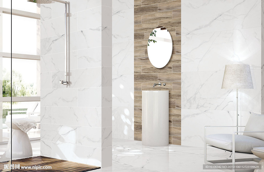 洗手间分层效果图