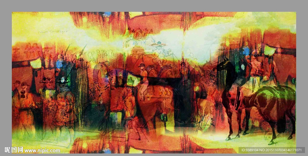 抽象油画