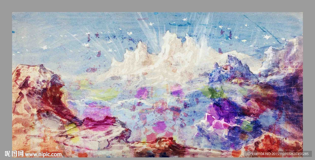 抽象油画