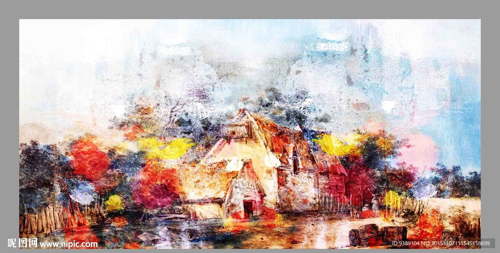 抽象油画