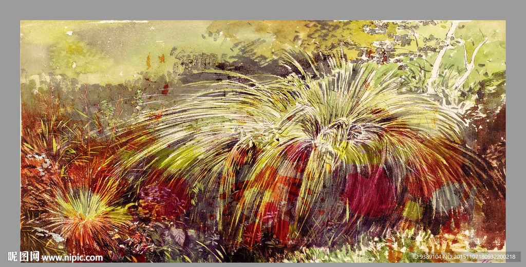 花卉油画