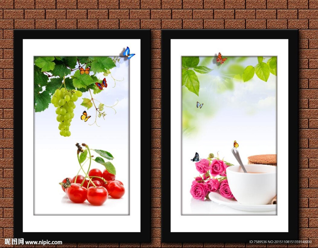 清新餐厅装饰画