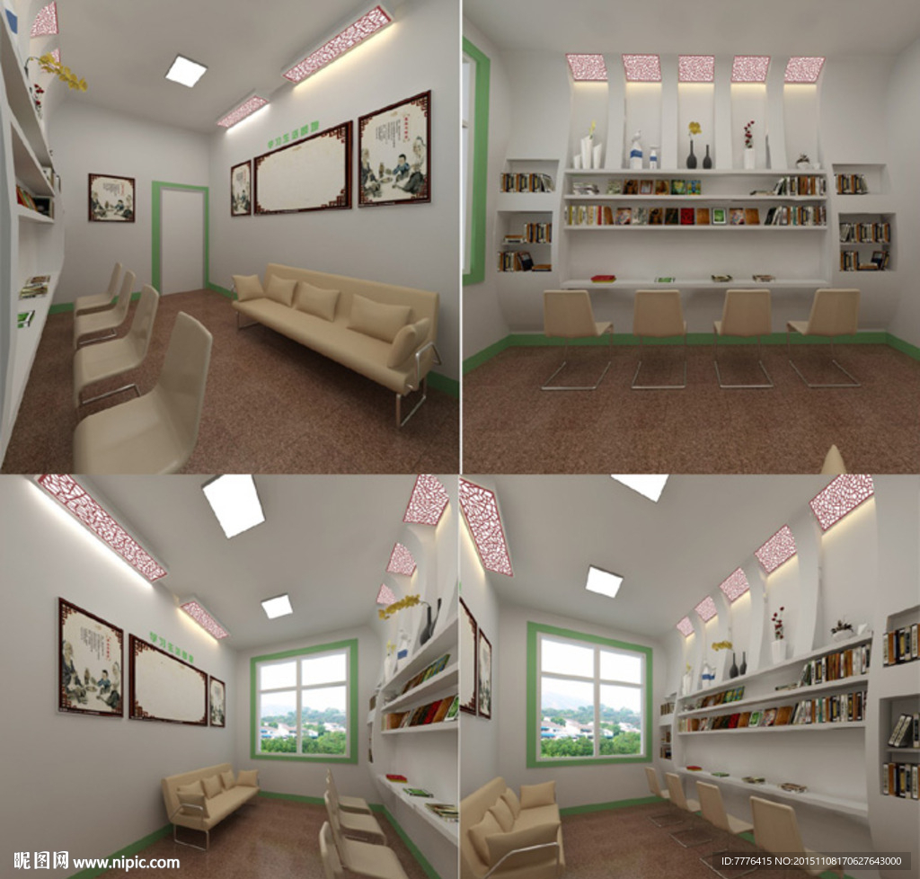 企业展厅设计效果图图片