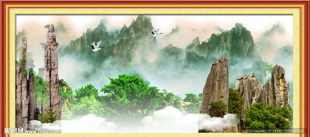 山水画 山水风景