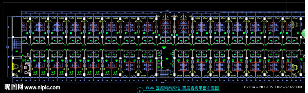 宾馆客房CAD图