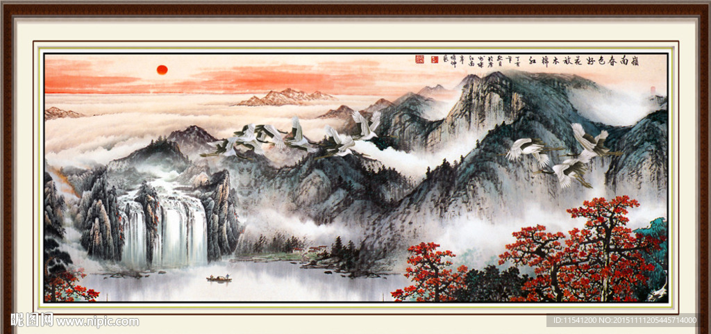 山水画 山水风景