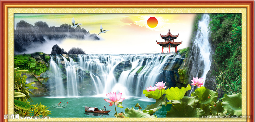 山水画 山水风景