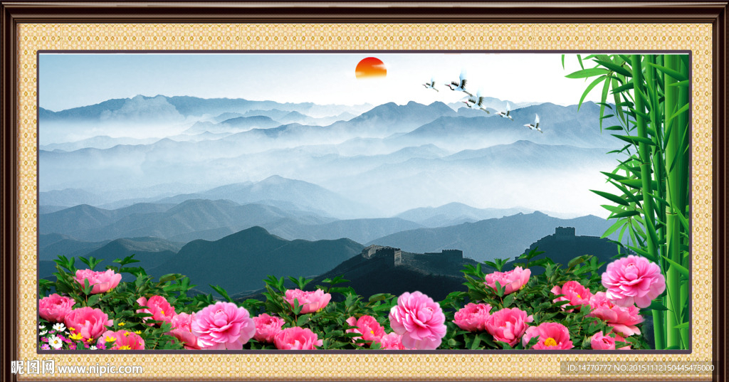 风景画 长城