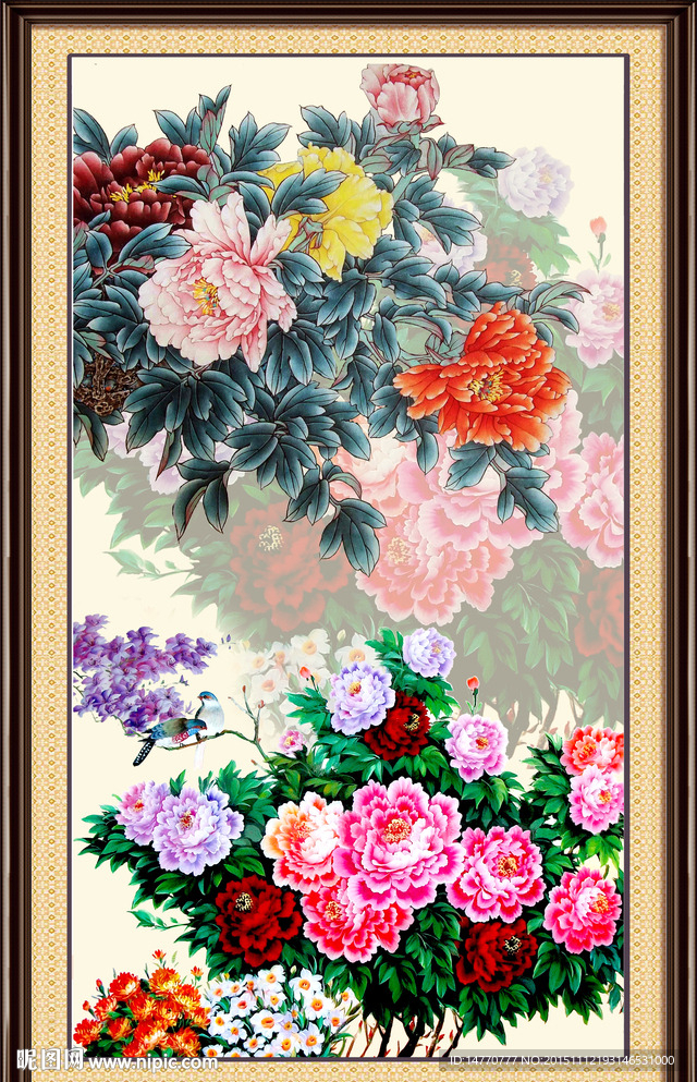国画牡丹