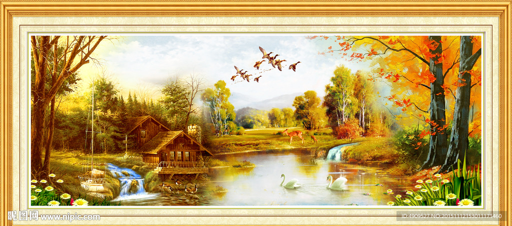 山水油画