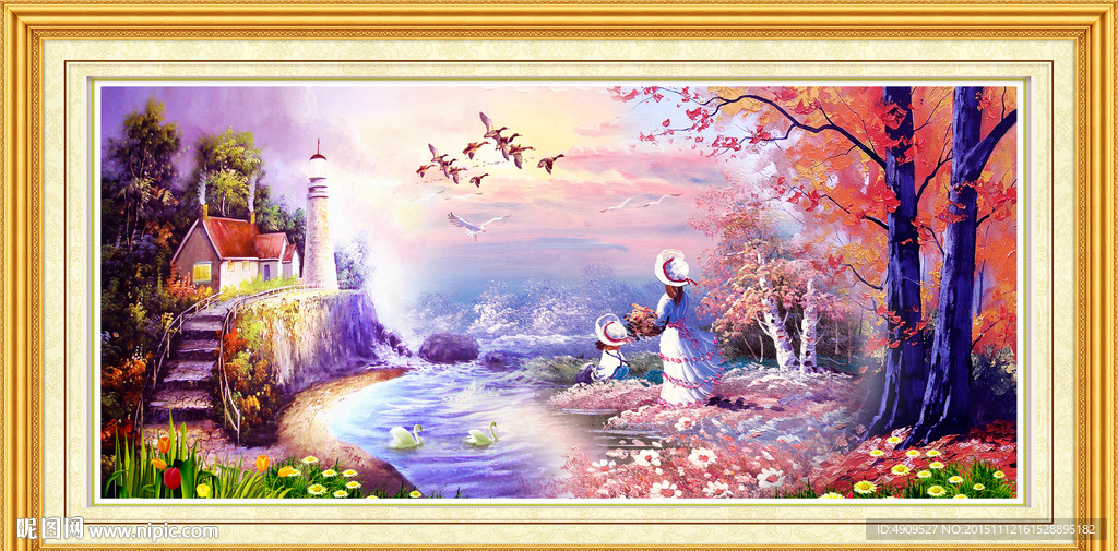 山水油画