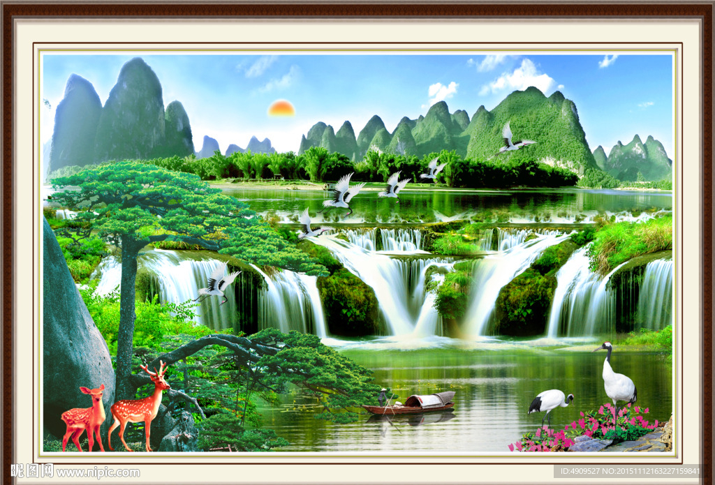 山水画 山水风景