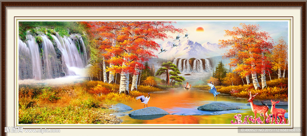山水画 山水风景