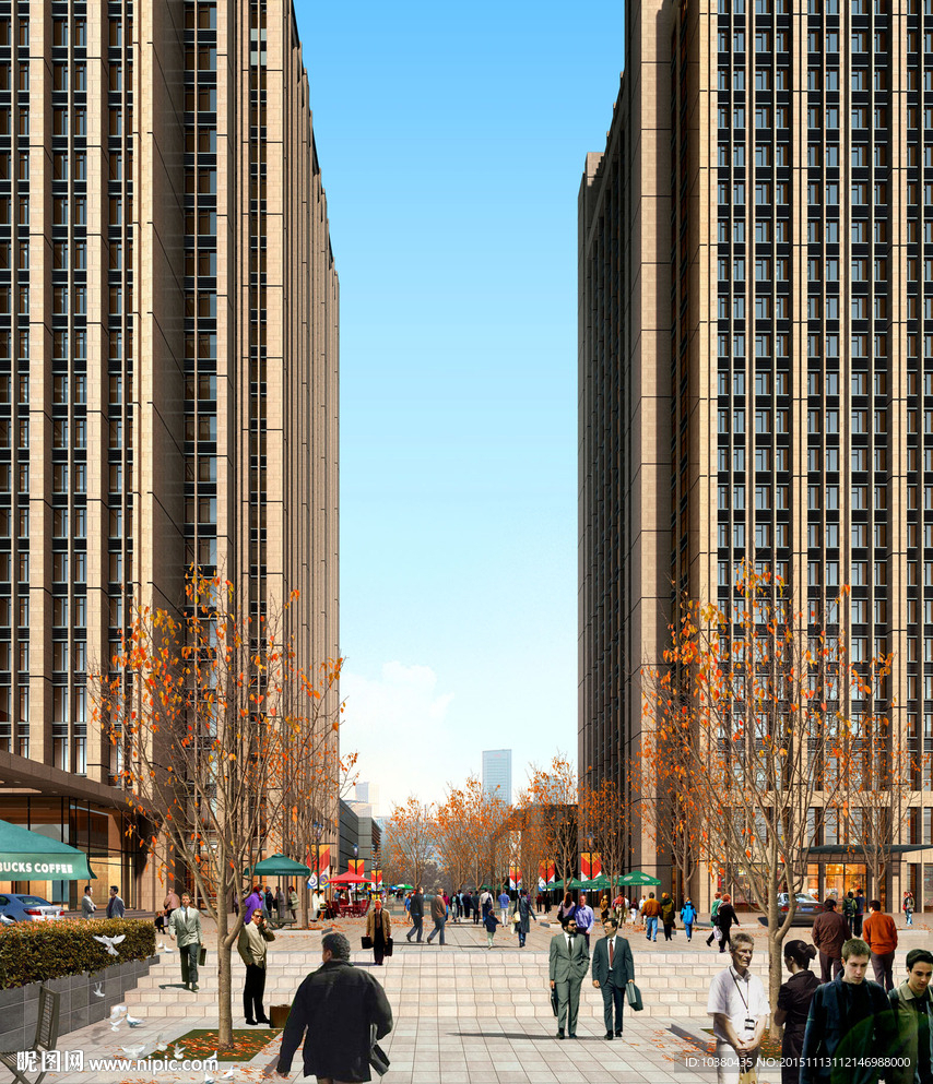 国际中心广场效果图