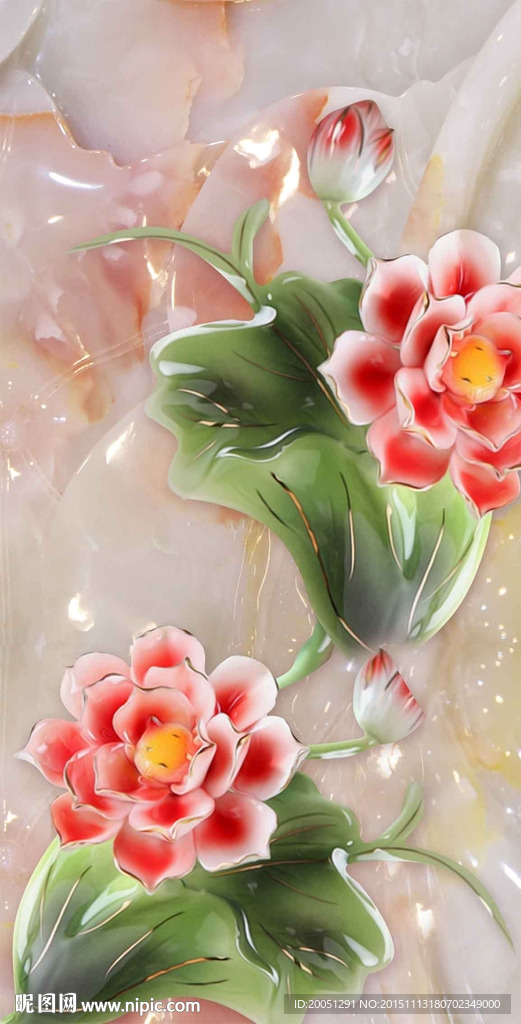 3d玉雕玄关
