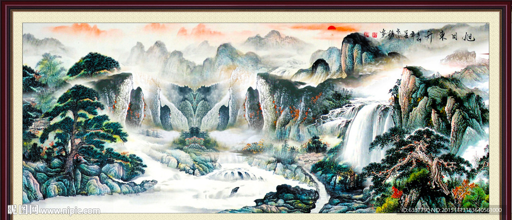 山水画 山水风景