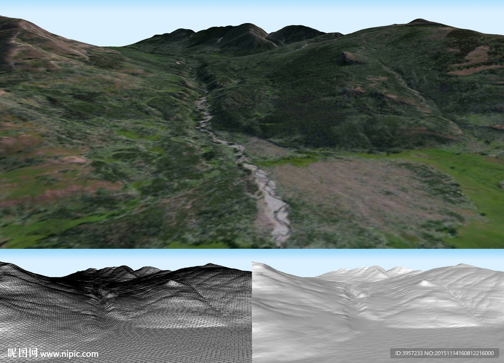 黑山岭3D模型