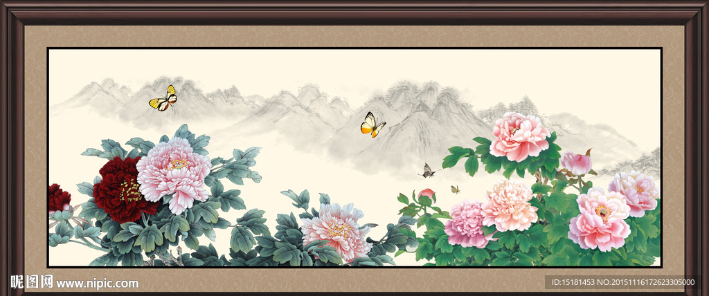 国画牡丹