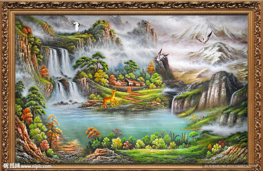 山水油画