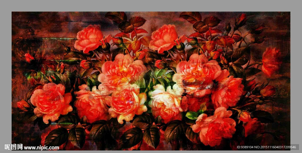 花卉油画