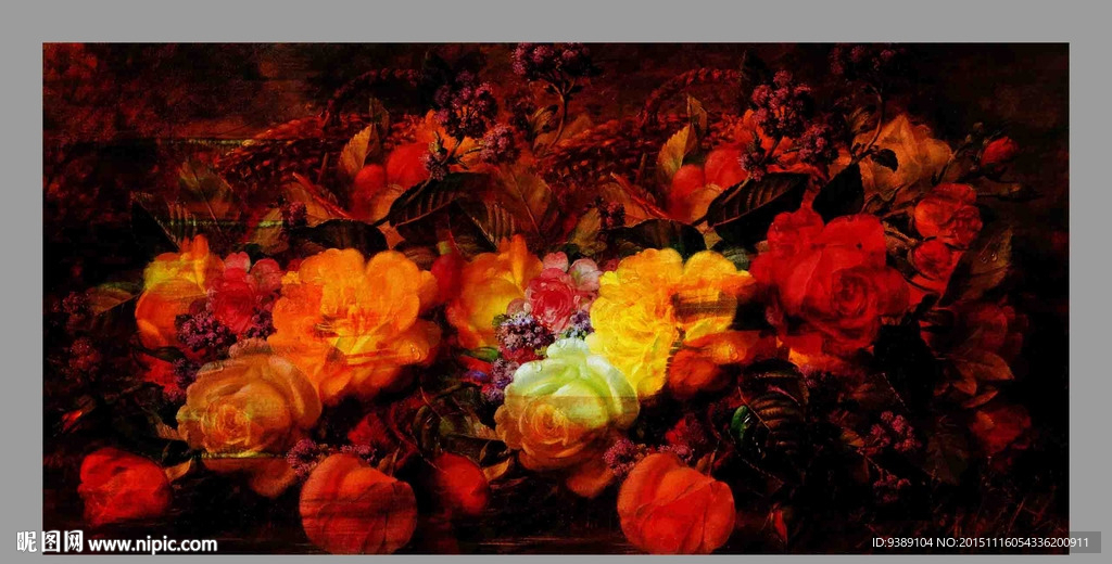 花卉油画