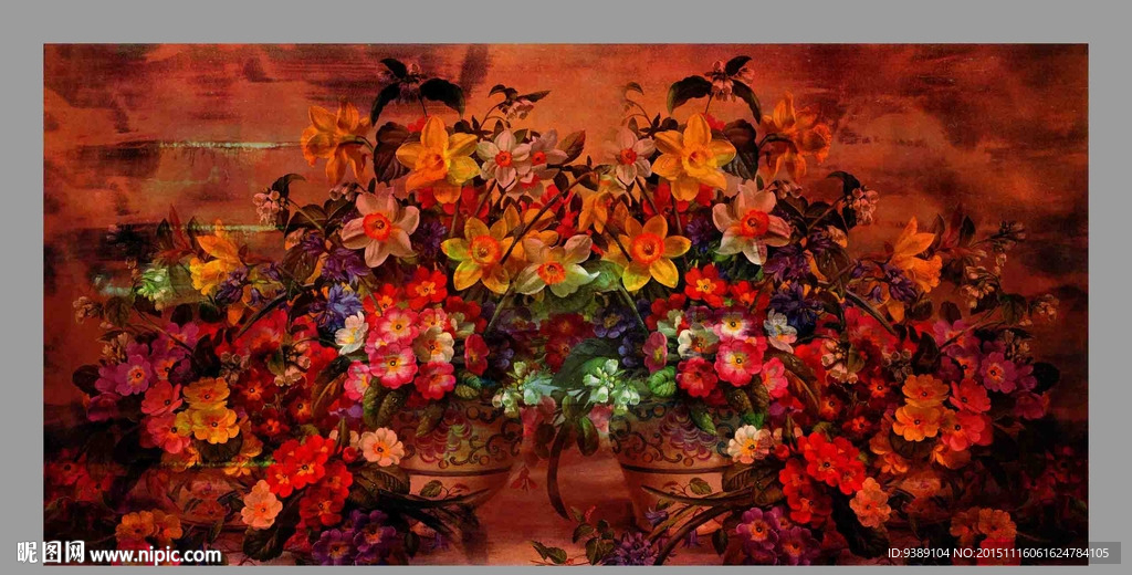 花卉油画