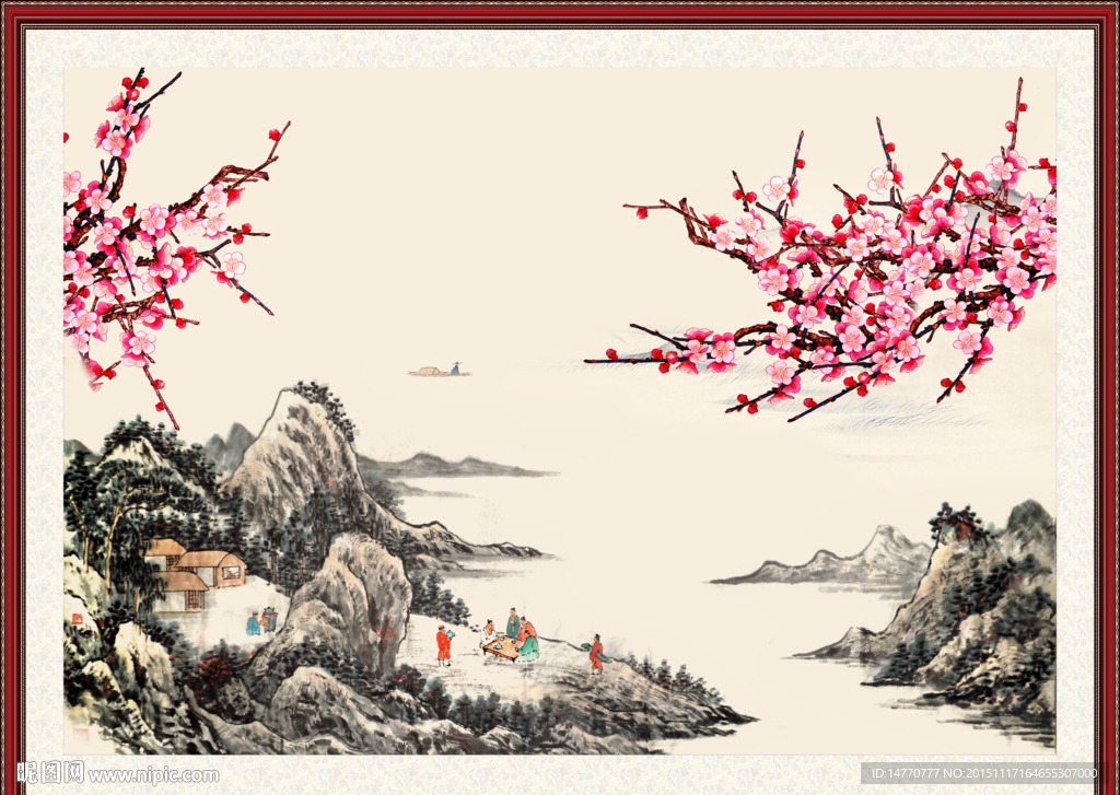 国画梅花