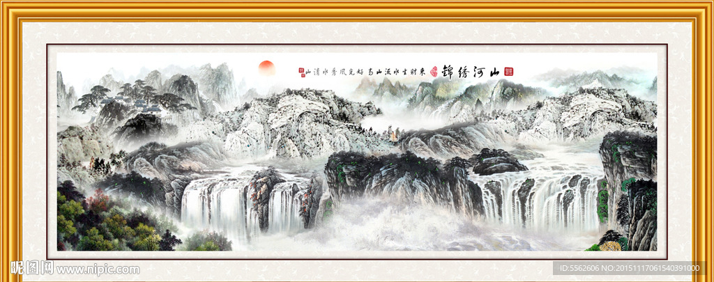 山水画 山水风景