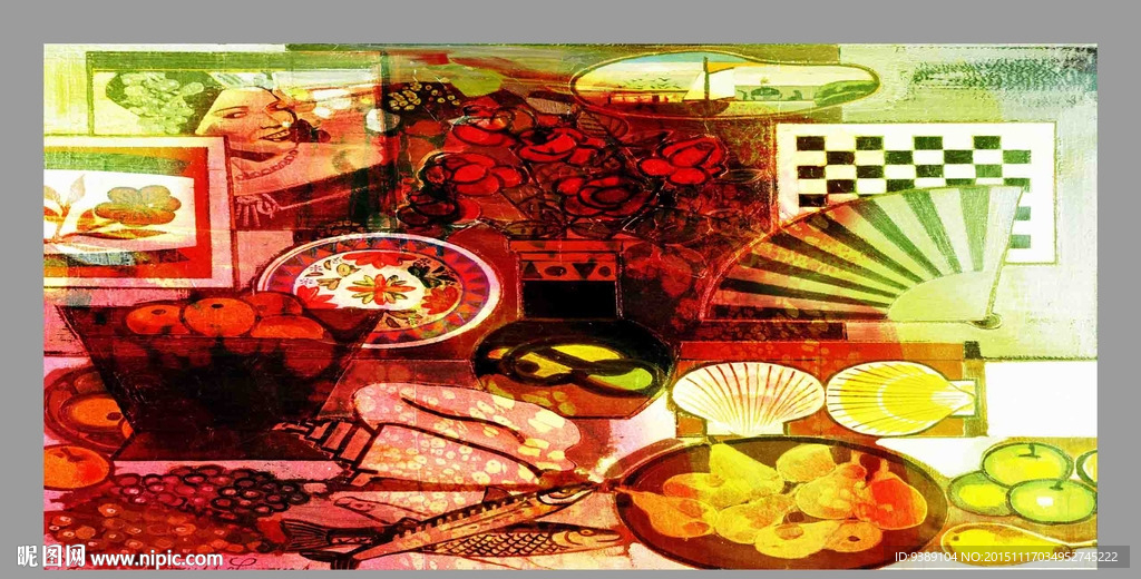 抽象油画