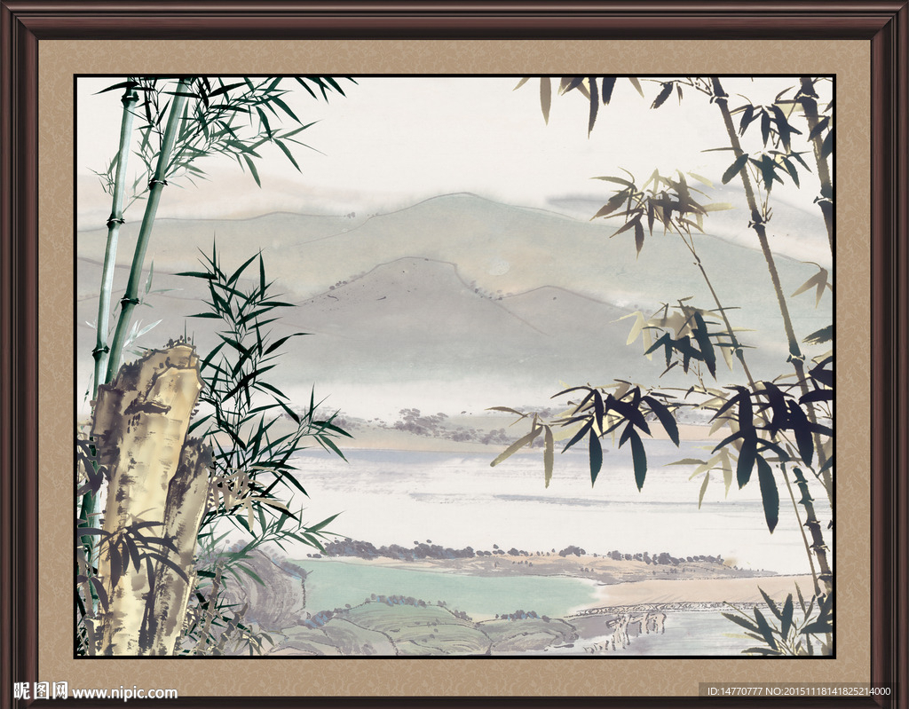 国画竹子