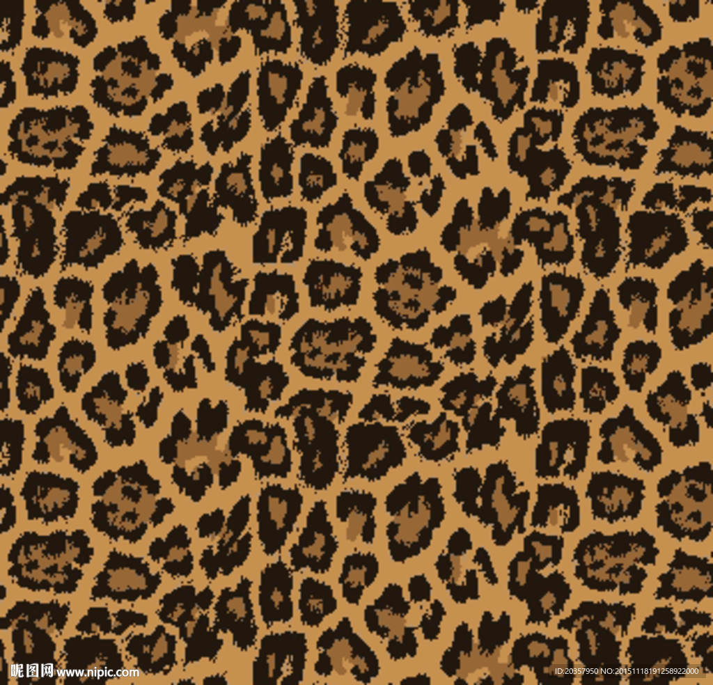 豹纹图案秋冬豹纹面料动物皮毛