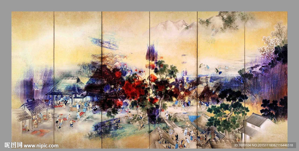抽象油画