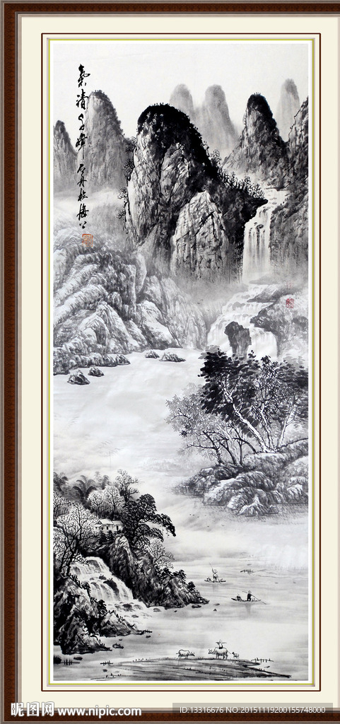 巨幅山水画