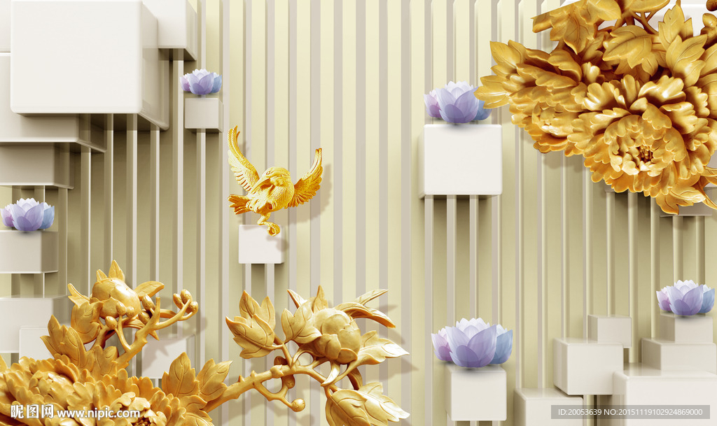 3d玉雕电视背景墙