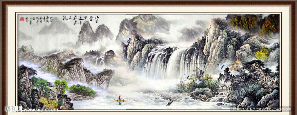 山水画 山水风景