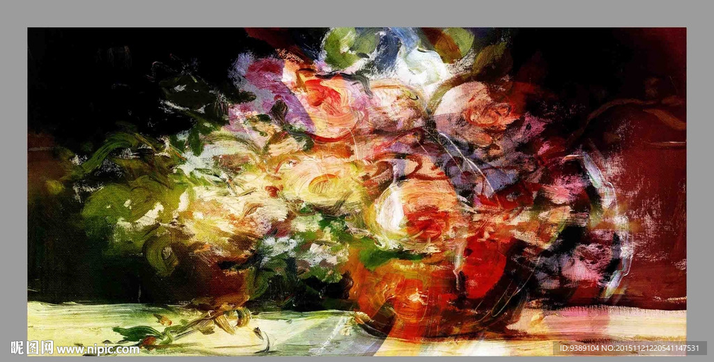 花卉油画