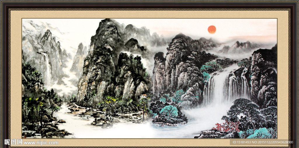 水墨山水画