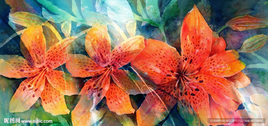 花卉油画