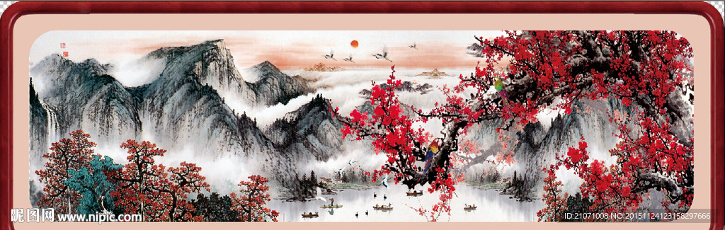 国画梅花