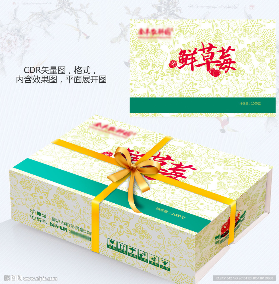 草莓包装设计
