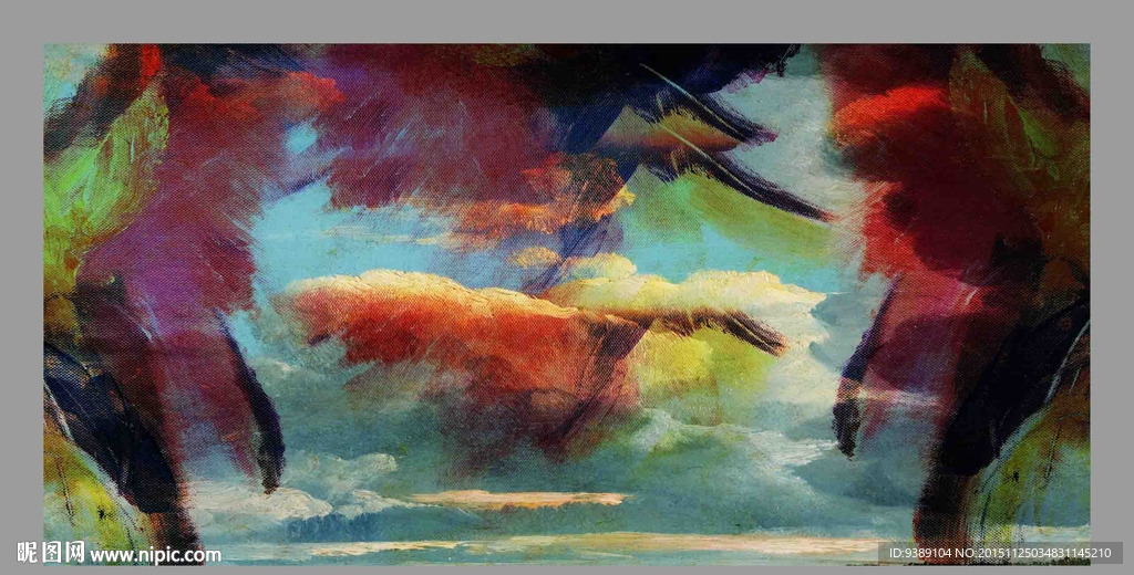 抽象油画