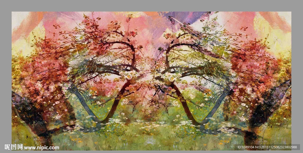花卉油画