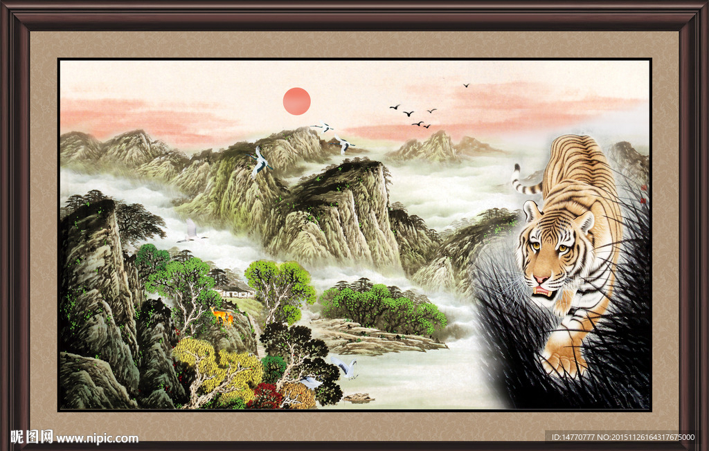巨幅山水画
