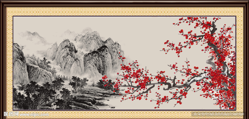 梅花装饰画