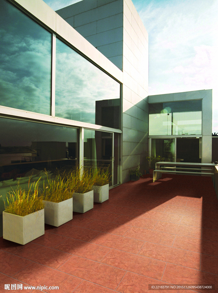 仿古砖铺贴分层效果图