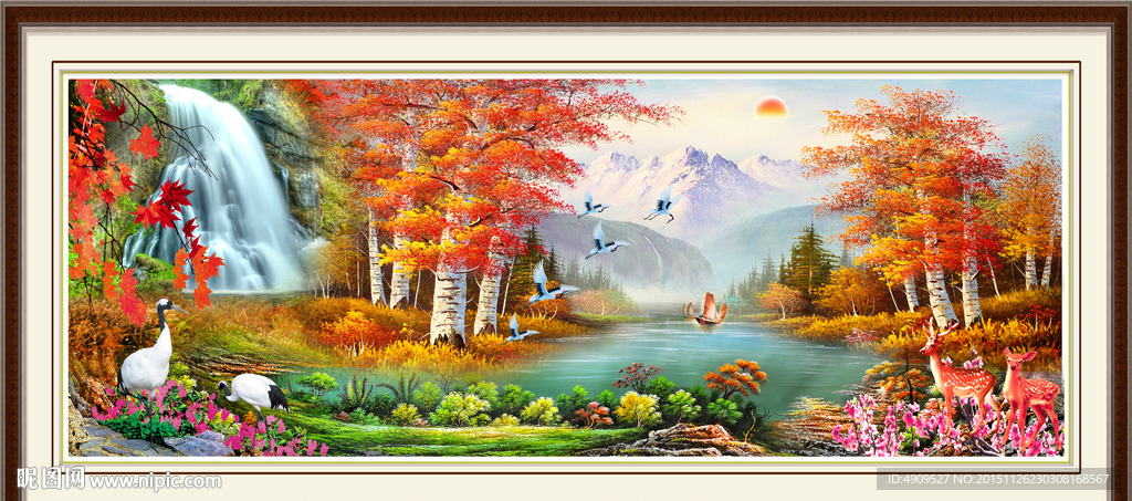 山水画 山水风景