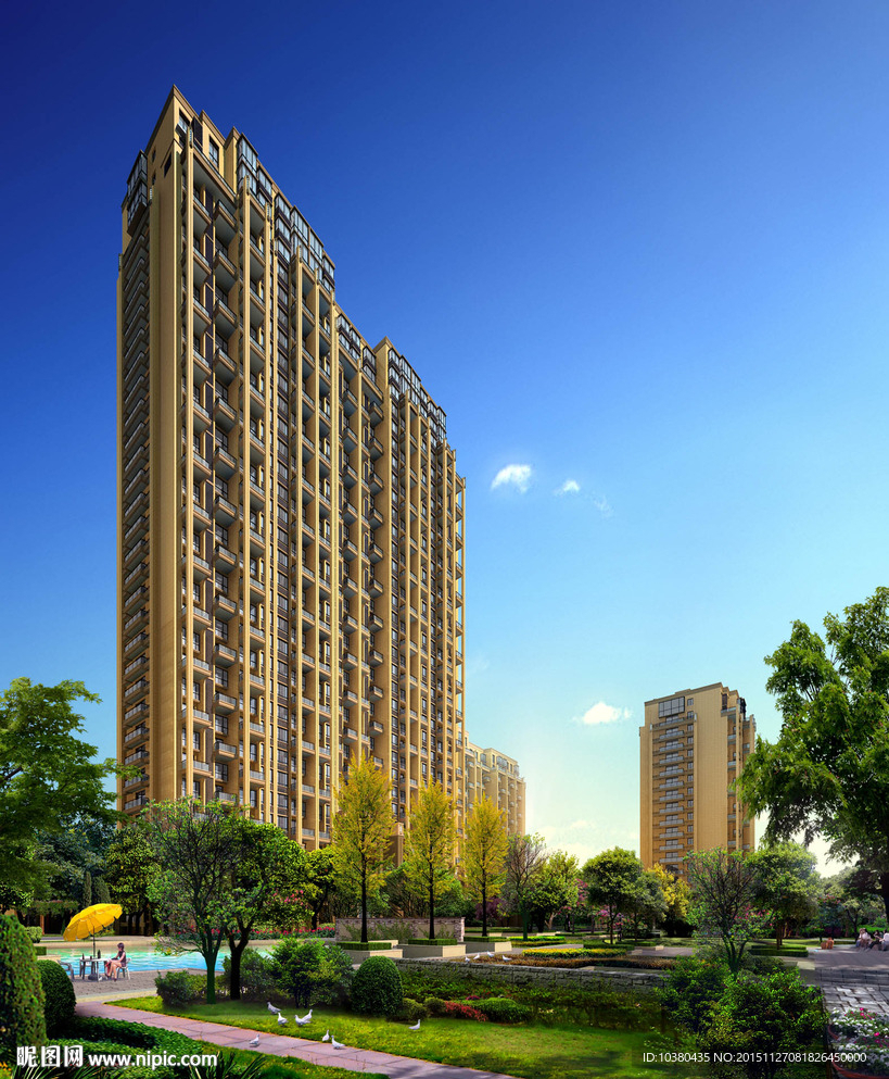 商业住宅楼效果图