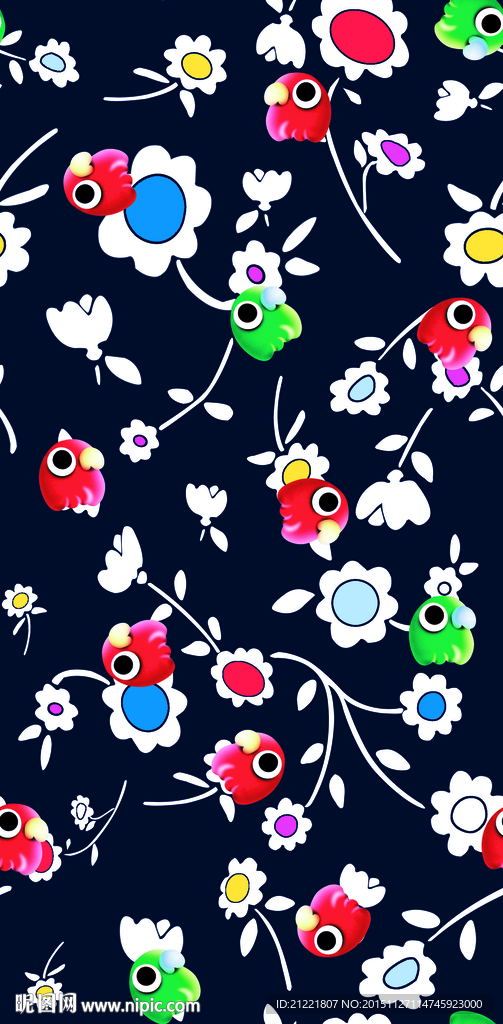 碎花小鸟