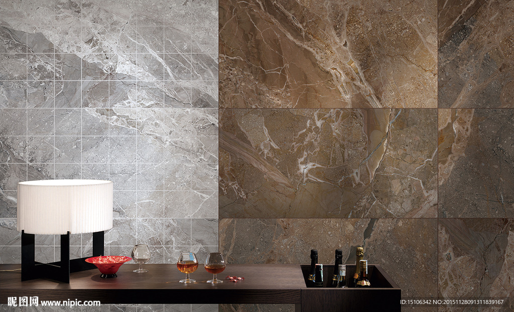 瓷砖特写分层效果图